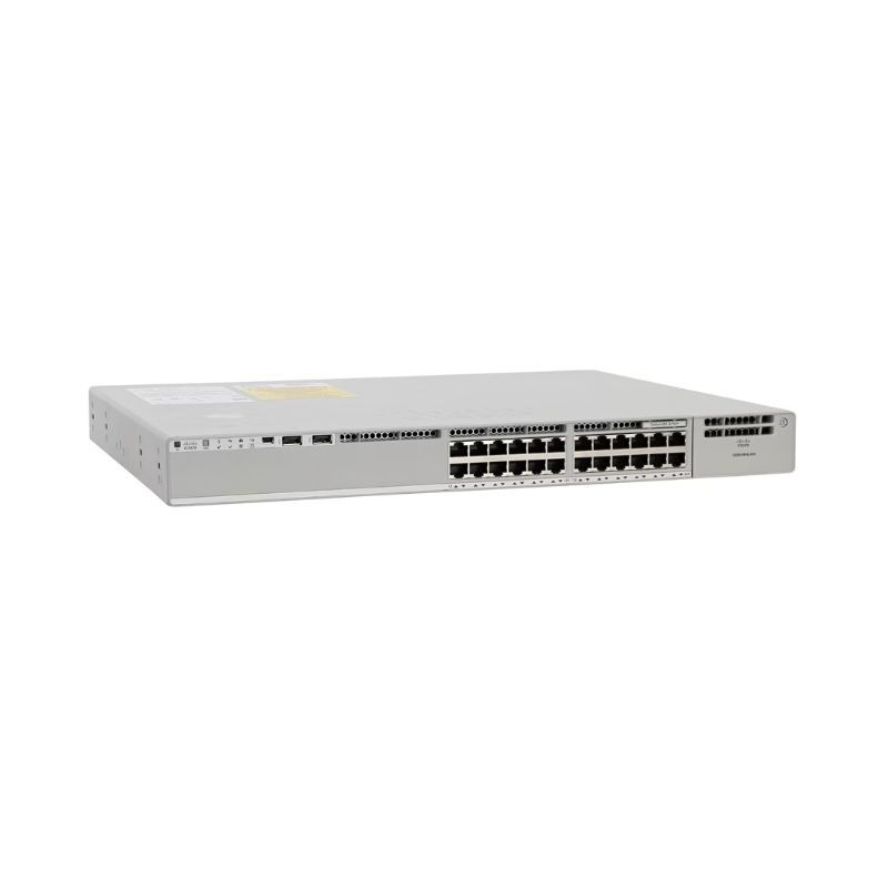 Cisco C9200-24P-E, Cisco Catalyst 9200 Switch, 24xPoE+ ports/Layer 3/Network Essentials