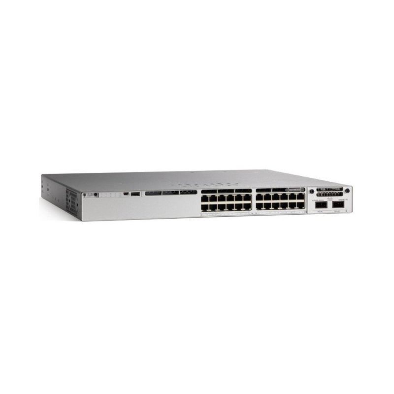 Cisco C9300-24T-E, Cisco Catalyst 9300 Switch, 24x1G Copper/Modular Uplinks/Network Essentials