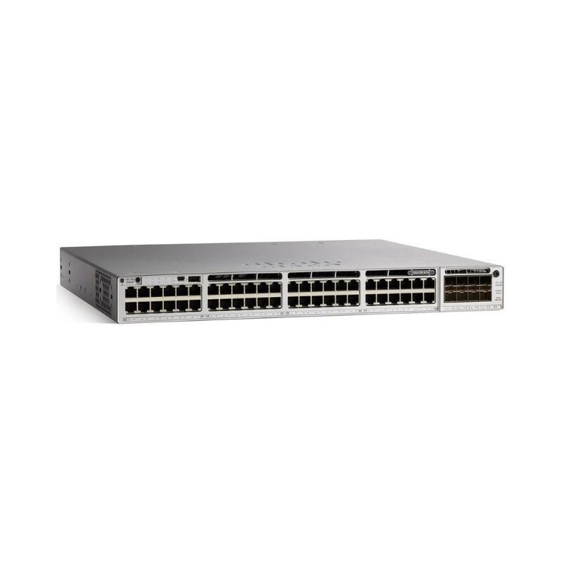 Cisco C9300-48T-A, Cisco Catalyst 9300 Switch, 48x1G RJ45/Data Only/Modular Uplink