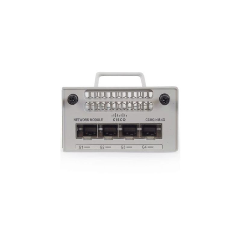 Cisco C9300-NM-4G, Cisco Catalyst 9300 Network Module, 4x1GE ports/Hot-swappable/Plug-and-play