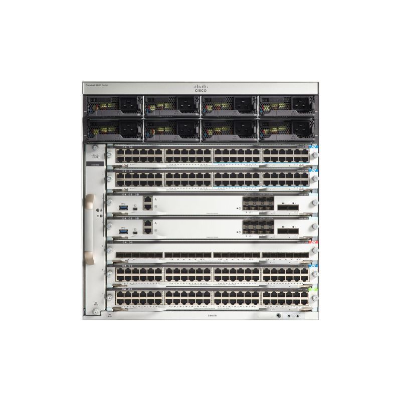 Cisco C9407R, Cisco Catalyst 9400 Switch Chassis, 7 slots/Modular design/Accessory required