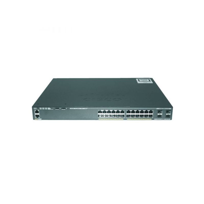 Cisco WS-C2960X-24PS-L, Cisco Catalyst 2960-X Switch, 24xPoE+ 370W/4x1G SFP/LAN Base