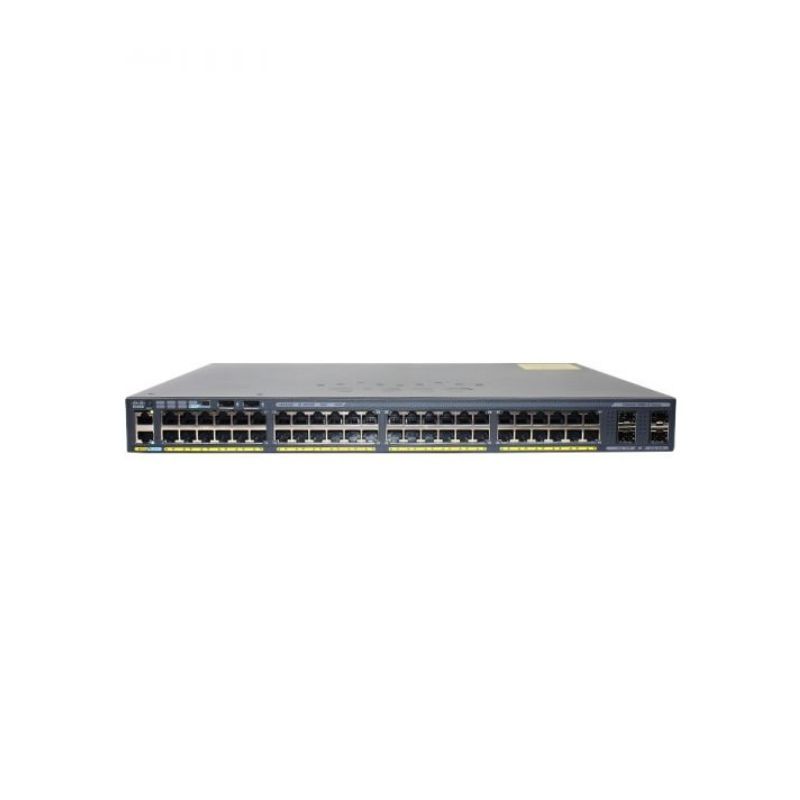 Cisco WS-C2960X-48FPS-L, Cisco Catalyst 2960-X Switch, 48xGigE PoE/4x1G SFP/740W PoE