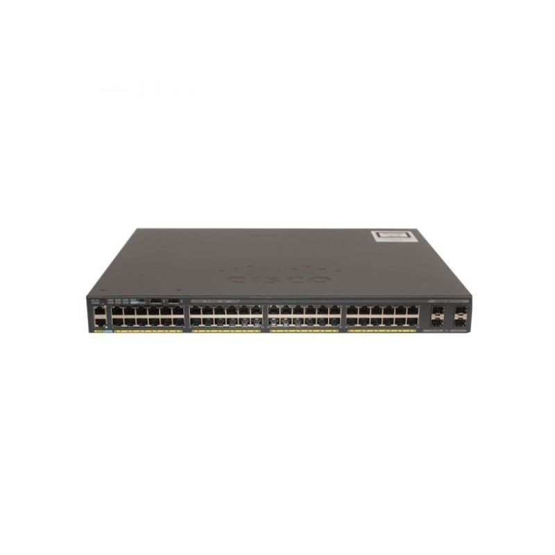 Cisco WS-C2960X-48LPS-L, Cisco Catalyst 2960-X Switch, 48xGigE PoE/370W/4x1G SFP