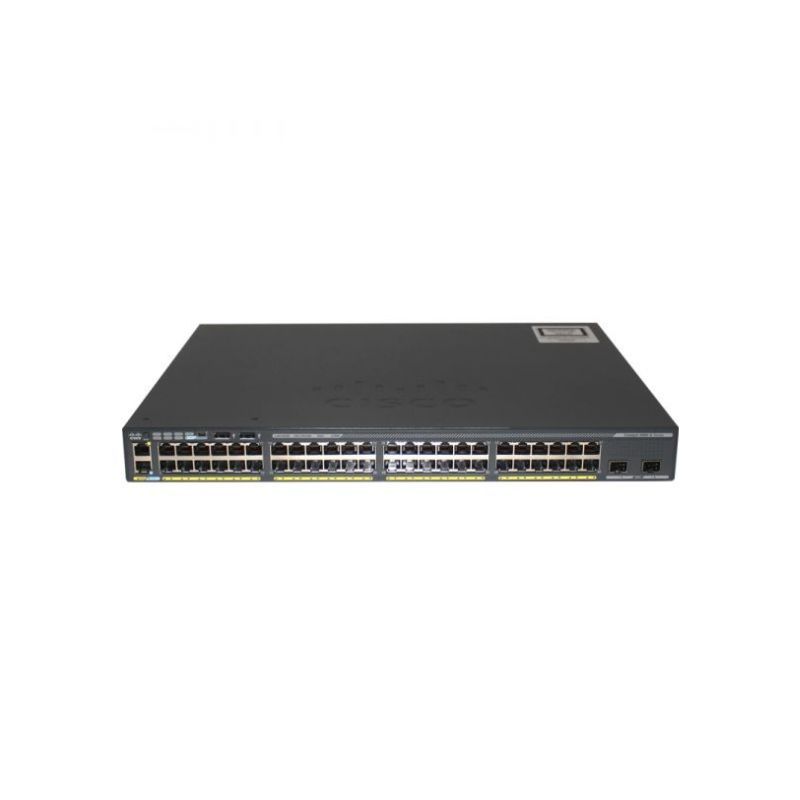 Cisco WS-C2960X-48TS-L, Cisco Catalyst 2960-X Switch, 48x1GE RJ45/4x1GE SFP/LAN Base